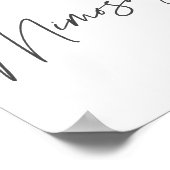 おしゃれでエレガントなミニマル ブライダルシャワー モモサバー サイン (角)