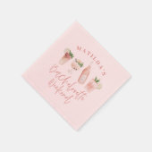 おしゃれでエレガントなモダンな水彩飲料 バチェロレッテ スタンダードカクテルナプキン (角)