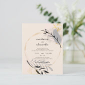 おしゃれでエレガントな結婚式招待状。招待状 (スタンド正面)