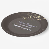 おしゃれでオリジナルのエンゲージメントおめでとう ペーパープレート (アングル)