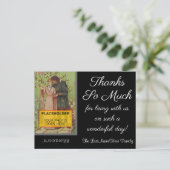 おしゃれでカスタマイズ可能な「感謝の気持ちを込めて」ポストカード ポストカード (スタンド正面)