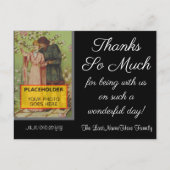 おしゃれでカスタマイズ可能な「感謝の気持ちを込めて」ポストカード ポストカード (正面)