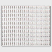 おしゃれでカラフルなウサギの卵 イースターおめでとう ラッピングペーパー (フラット)