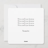 おしゃれでカラフルなグリッターカスタムテキスト シーズンカード (裏面)