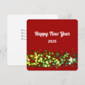 おしゃれでカラフルなグリッターカスタムテキスト シーズンカード (正面/裏面)