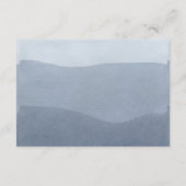 おしゃれでクラシックなグレーとピンクの水彩画のウェディング詳細 エンクロージャーカード (裏面)