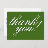 おしゃれでゴージャスな「ありがとう！」ポストカード ポストカード (正面/裏面)