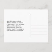 おしゃれでゴージャスな「ありがとう！」ポストカード ポストカード (裏面)