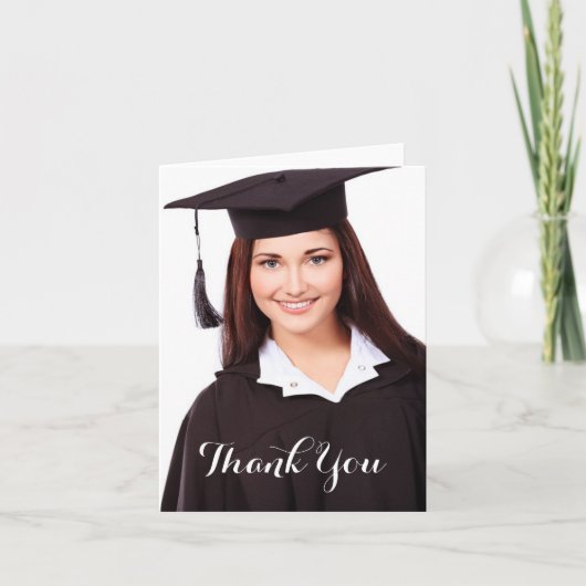 おしゃれでシンプルなお礼のカード サンキューカード (正面)