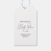 おしゃれでシンプルなベビーシャワーギフトタグ ギフトタグ (正面)