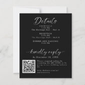 おしゃれでシンプルな「ハッピーエバーアフター」ウェディングプラン2面の詳細 (裏面)