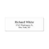 おしゃれでスタイリッシュなモノクロのシンプルでエレガントなモダン セルフインキングスタンプ (デザイン)