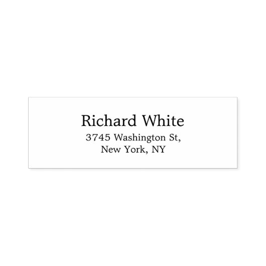 おしゃれでスタイリッシュなモノクロのシンプルでエレガントなモダン セルフインキングスタンプ (デザイン)