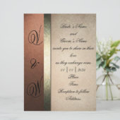 おしゃれでスタイリッシュな結婚式招待状 招待状 (スタンド正面)