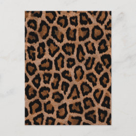 おしゃれでトレンディなヒョウ柄 ポストカード