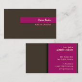 おしゃれでトレンディなレトロカラーの名刺 名刺 (正面/裏面)