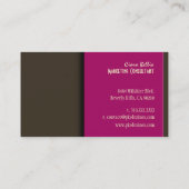 おしゃれでトレンディなレトロカラーの名刺 名刺 (裏面)