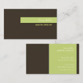 おしゃれでトレンディなレトロカラーの名刺 名刺 (正面/裏面)