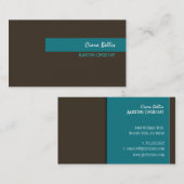 おしゃれでトレンディなレトロカラーの名刺 名刺 (正面/裏面)