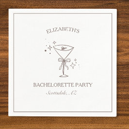 おしゃれでトレンディな楽しみ エスプレッソ マーティン バチェロレッテ スタンダードカクテルナプキン