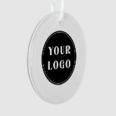 おしゃれでミニマル、スタイリッシュ、カスタマイズ可能 オーナメント (正面)