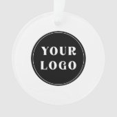 おしゃれでミニマル、スタイリッシュ、カスタマイズ可能 オーナメント (正面)