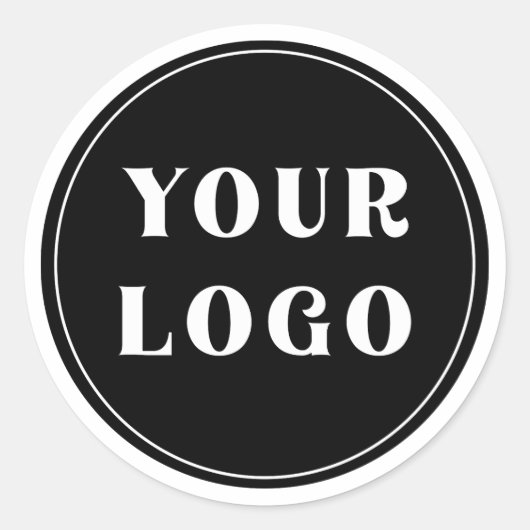 おしゃれでミニマル、スタイリッシュ、カスタマイズ可能 ラウンドシール (正面)