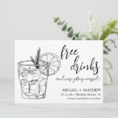 おしゃれでモダンなカクテルラフ　トレンディな写真　ウェディング セーブザデート (スタンド正面)