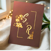 おしゃれでモダンなボヘミアンフォト招待状 招待状