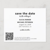 おしゃれでモダンな写真のみの結婚式　予算を抑えた結婚式の延期・中止の案内 チラシ (裏面)