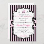 おしゃれで大胆なベビーシャワーの招待状 招待状 (正面/裏面)