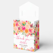 おしゃれで大胆な秋の花の水彩画を使ったウェディングシャワーのお祝い フェイバーボックス (オープン)