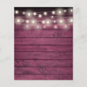 おしゃれで安いブライダルシャワーの招待状 レモンと木の背景 (裏面)