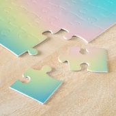 おしゃれで抽象的なカラフルな星のグリッター ユニコーン ジグソーパズル (側面)