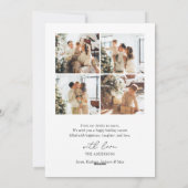 おしゃれで明るいモダンミニマル写真 シーズンカード (裏面)