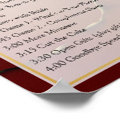 おしゃれで楽しい ブライダルシャワー イベント インク 地球の色調 ポスター (角)