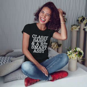 おしゃれで生意気、そして少し賢いお尻面白い黒 Tシャツ