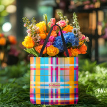 おしゃれで目を引く　マルチカラーのチェック柄サマーウェックスフォード