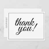 おしゃれで豪華な「ありがとう！」ポストカード ポストカード (正面/裏面)