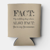 おしゃれで面白い事実：ブライズマンへの提案（カーキ色） 缶クーラー (正面)