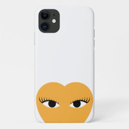 おしゃれなかわいい目付きハート iPhone 11 ケース