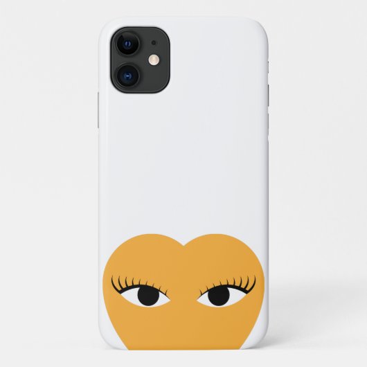 おしゃれなかわいい目付きハート Case-Mate iPhoneケース (裏面)