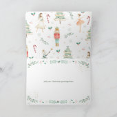 おしゃれなくるみ割り人形バレエ　メリークリスマス カード (内部)