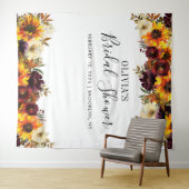 おしゃれなひまわり ブライダルシャワー フォトブース 背景 タペストリー (インサイチュ(横))