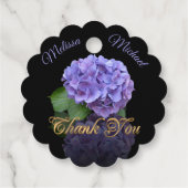 おしゃれなアジサイのギフトタグ フェイバータグ (裏面)