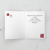 おしゃれなアフリカ系アメリカ人女性のクリスマスカード カード (内部)