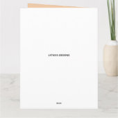 おしゃれなアフリカ系アメリカ人女性の誕生日 カード (裏面)