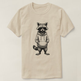 おしゃれなアライグマのイースターTシャツ: 男の子とメンズのクールなTシャツ Tシャツ