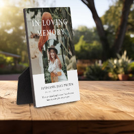 おしゃれなアーチ写真コラージュ 愛する人の記憶に フォトプラーク