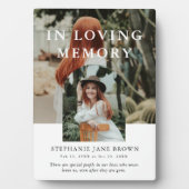 おしゃれなアーチ写真コラージュ　愛する人の記憶を称えて フォトプラーク (正面)